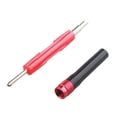 thumbnail image 1 of Conector adaptador de puerto de servicio con herramienta de extracción de válvulas. Reemplaza el rendimiento profesional para el comprobador de fugas, 1 of 9