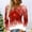 Red, variant on Lilgiuy Womens Shirts Christmas V-Neck Print Long Sleeve Tops Printed Regular Blouse to Wear with Leggings
