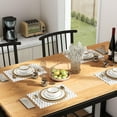 thumbnail image 5 of Dining Set for 4, LEGAHOME 5 Piece Counter Height Table Set, Rectangle Breakfast Nook Table Set, Modern Compact Pub Dining Room for Apartment, Brown, 5 of 10