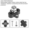 thumbnail image 4 of Unique Bargains 4pcs Car Junction Block M10 Single Stud Dual Power Post Insulated Terminal Stud Distribution Block Black, 4 of 7