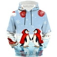 thumbnail image 6 of UVEASISHA Mens Santa Claus Sweatshirt Big and Tall Fashion Pullover Hoodies Drop Shoulder Long Sleeve Graphic Sweatshirts Oversized Tops Light Blue XXL, 6 of 8