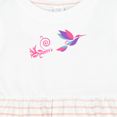 thumbnail image 4 of Inktastic Hummingbird Flying Swirl Girls Baby Dress, 4 of 5