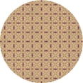 thumbnail image 1 of Ahgly Company Machine Washable Indoor Round Transitional Petra Gold Brown Area Rugs, 6' Round, 1 of 7