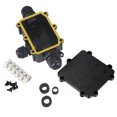 thumbnail image 4 of Langgg Waterproof Black IP68 Plastic Cable Wire Connector Gland Electrical 3-Cable Junction Box with Terminal, 4 of 6