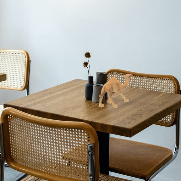 BESTYASH Mini Camel Figurine Khaki Plastic Statue Small Decorative Animal Ornament for Home Office Desk Display 1 Piece