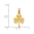 thumbnail image 4 of Designer 14K Yellow Gold 3 Leaf Clover Pendant (Length=17) (Width=12) Made In United States -Jewelry By Sweet Pea Creations, 4 of 4