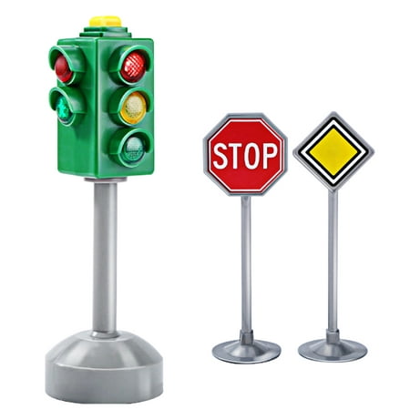 

NUOLUX 1pc Simulation Traffic Light Model Double-end Traffic Signal Light Model Traffic Safety Education Toy Early Education Toy Road Sign Signal Light Mold Green Lamplight Style