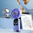 thumbnail image 6 of Yufenmy Mini Portable Handheld Fan USB Rechargeable Lightweight Hand Held Fan for Women Men Office Outdoor Travel Camping Clearance under $10, 6 of 9