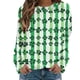 thumbnail image 4 of Xuyuer Women's Printed Long Sleeved Round Neck Pullover Top Hoodless Casual And Fashionable Sweatshirts, 4 of 5