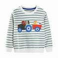 thumbnail image 1 of Chandail en Molleton pour Enfants avec Imprimé de Voiture, Chandail à Manches Longues pour Garçons et Filles, Col Rond, Sans Capuche pour l'Automne à l'École, 1 of 6