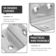 thumbnail image 4 of 10pcs L Bracket Stainless Steel Corner Brace Shelf Support Bracket Mount, 4 of 6