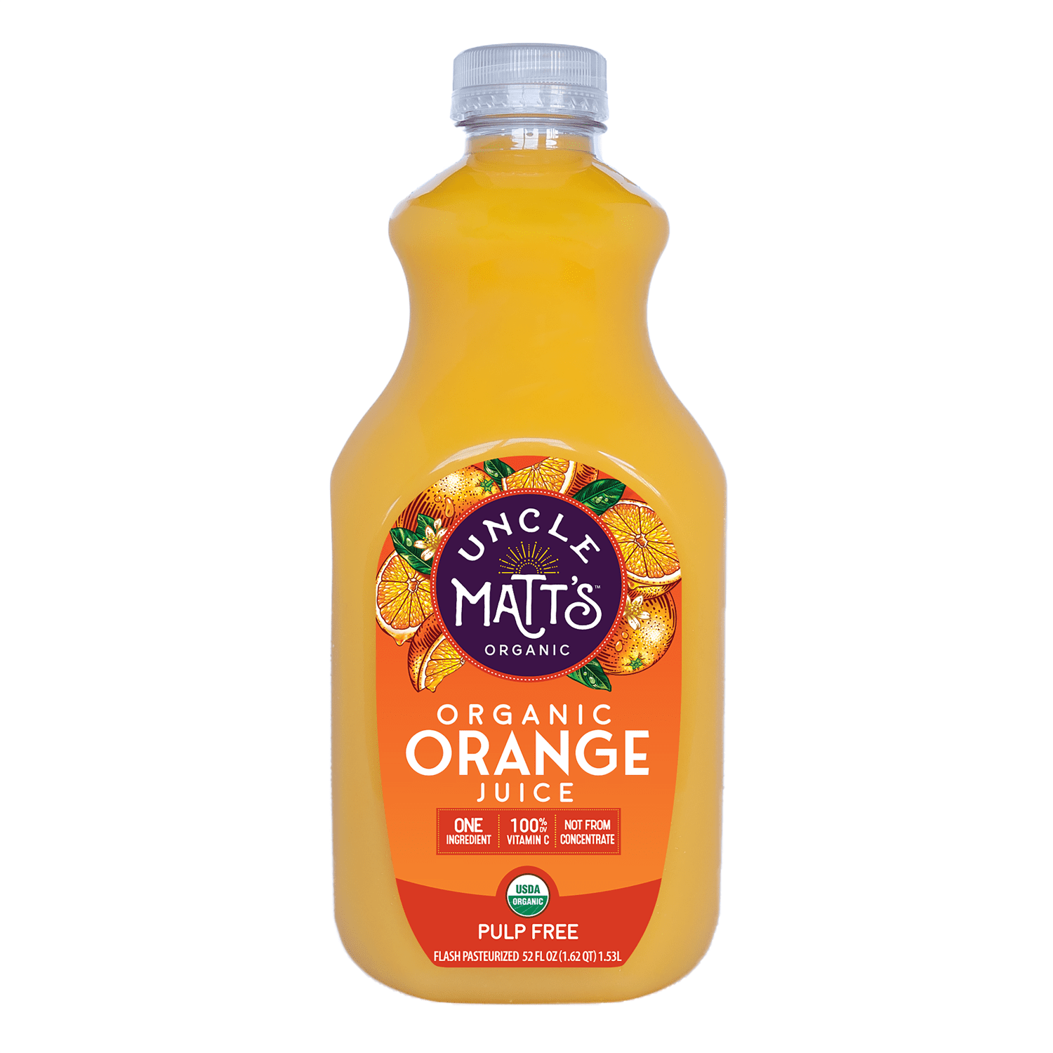 Uncle Matt's Organic Pulp Free Orange Juice, 52 oz