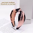 thumbnail image 3 of 2Pcs Knotted Headbands for Women,BEGOOD Splash-ink Wide Headwear Fashion Hairband for Girls, 3 of 6