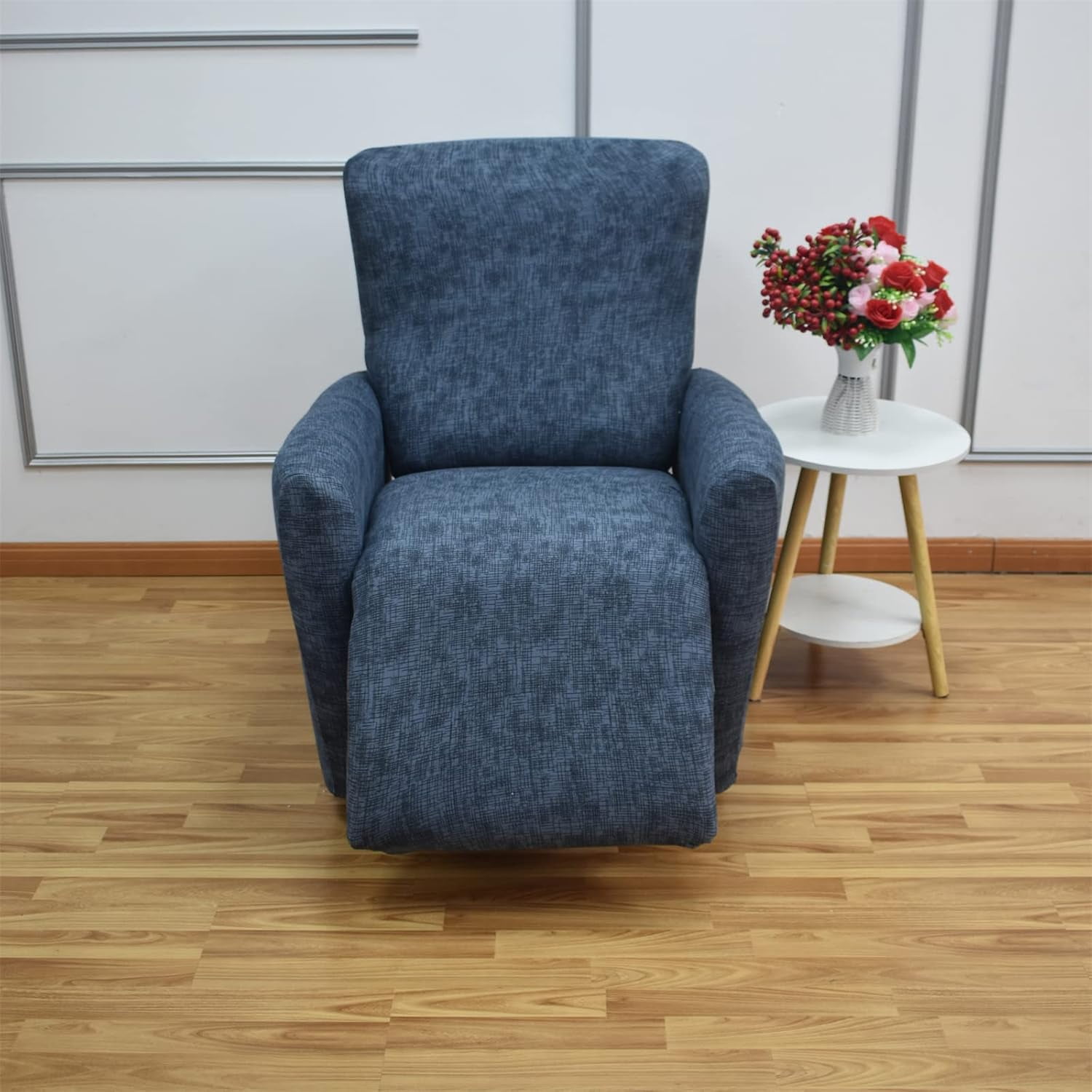 CHUNTIAN Stretch Recliner Slipcovers Printed Sofa Cover 4-Piece Fallon Collection Slipcover Lazy Boy Chair Covers Furniture Protector Recliner Chair Cover with Storage Pocket for Living Room, A2
