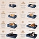 thumbnail image 2 of Cama para perros EHEYCIGA, ortopédica, impermeable, espuma viscoelástica, azul marino, 2 of 9
