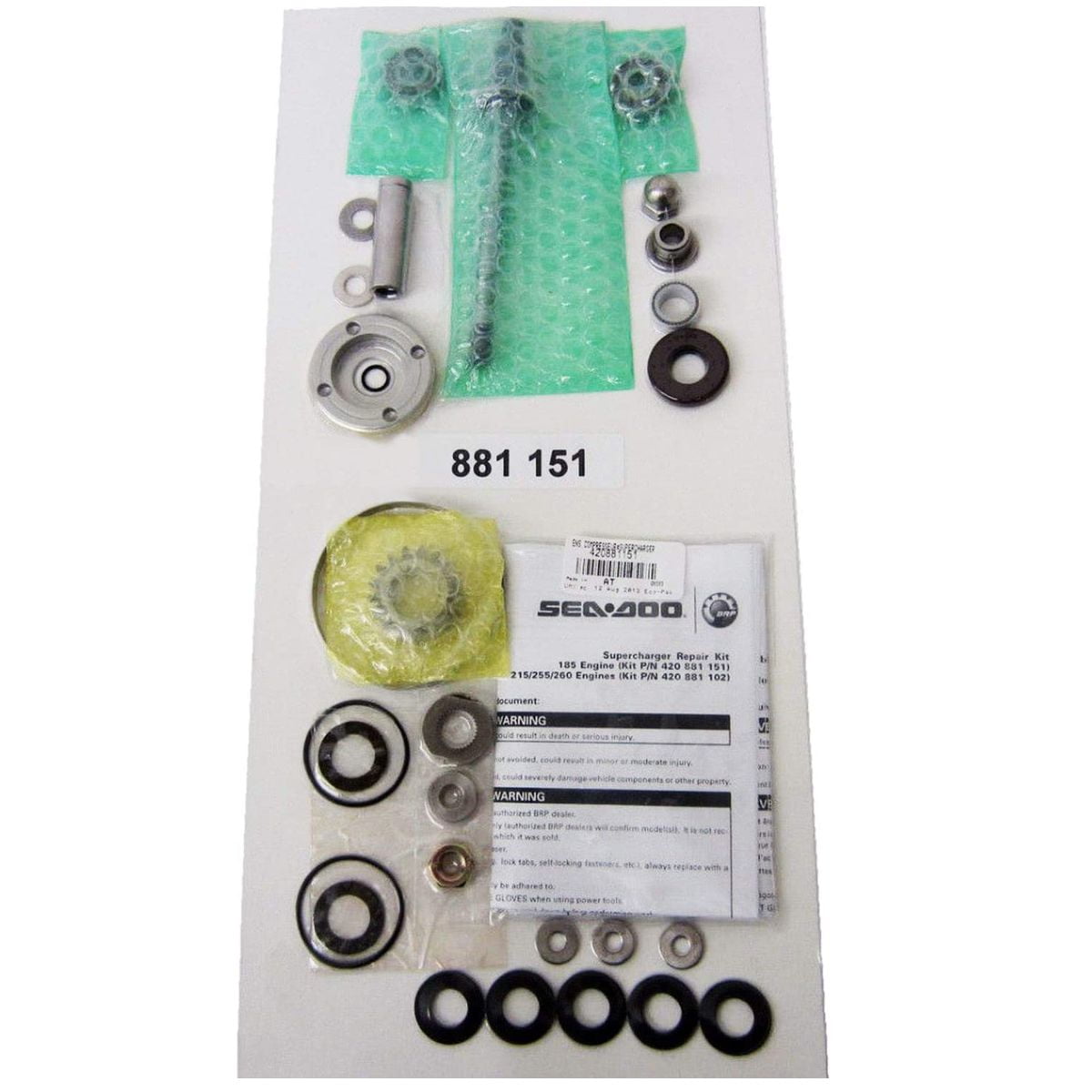 SeaDoo OEM PWC Supercharger Rebuild Kit 420881151