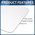 thumbnail image 3 of Unique Bargains Left Driver Side Rearview Mirror Glass Replacement Heated White Fit for for Volvo S90 V60 V90 2016-2020, 3 of 6