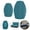 Turquoise blue, variant on perfk RV Dinette Cushion Covers Easy Fitted Camping Cushions Cover for Home Bedroom Khaki