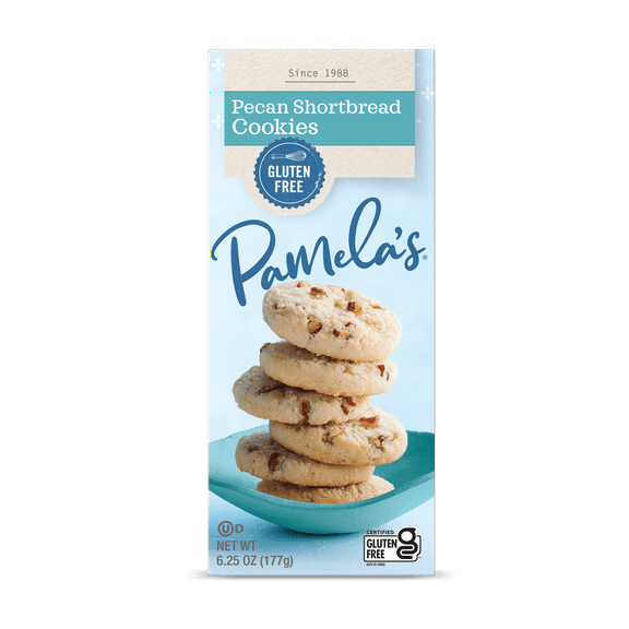 Pamelas Gluten Free Pecan Shortbread Cookies, 6.25 Oz