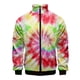thumbnail image 3 of Nueva chaqueta con cuello alto y cremallera con estampado digital 3D de teñido anudado para hombre y mujer, chaquetas de manga larga, ropa de calle cómoda, abrigos económicos para hombre, 3 of 5