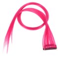 thumbnail image 4 of KAKOWELY 10 Pcs Extensions de Cheveux Synthétiques Colorées à Clipser (Rose Rouge), 21.65"X1.26"X0.12 Pouces, 4 of 4