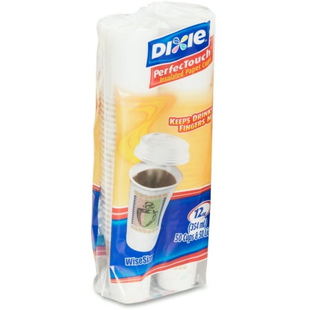 Dixie, DXE5342COMBO600, PerfecTouch Hot Cups, 50 / Pack, White, 12 fl oz