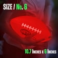 thumbnail image 5 of Hey Play Indoor/Outdoor Light Up Football - LED Glow Football Size 6 for Kids Ages 8 and Up, Orange, 5 of 8