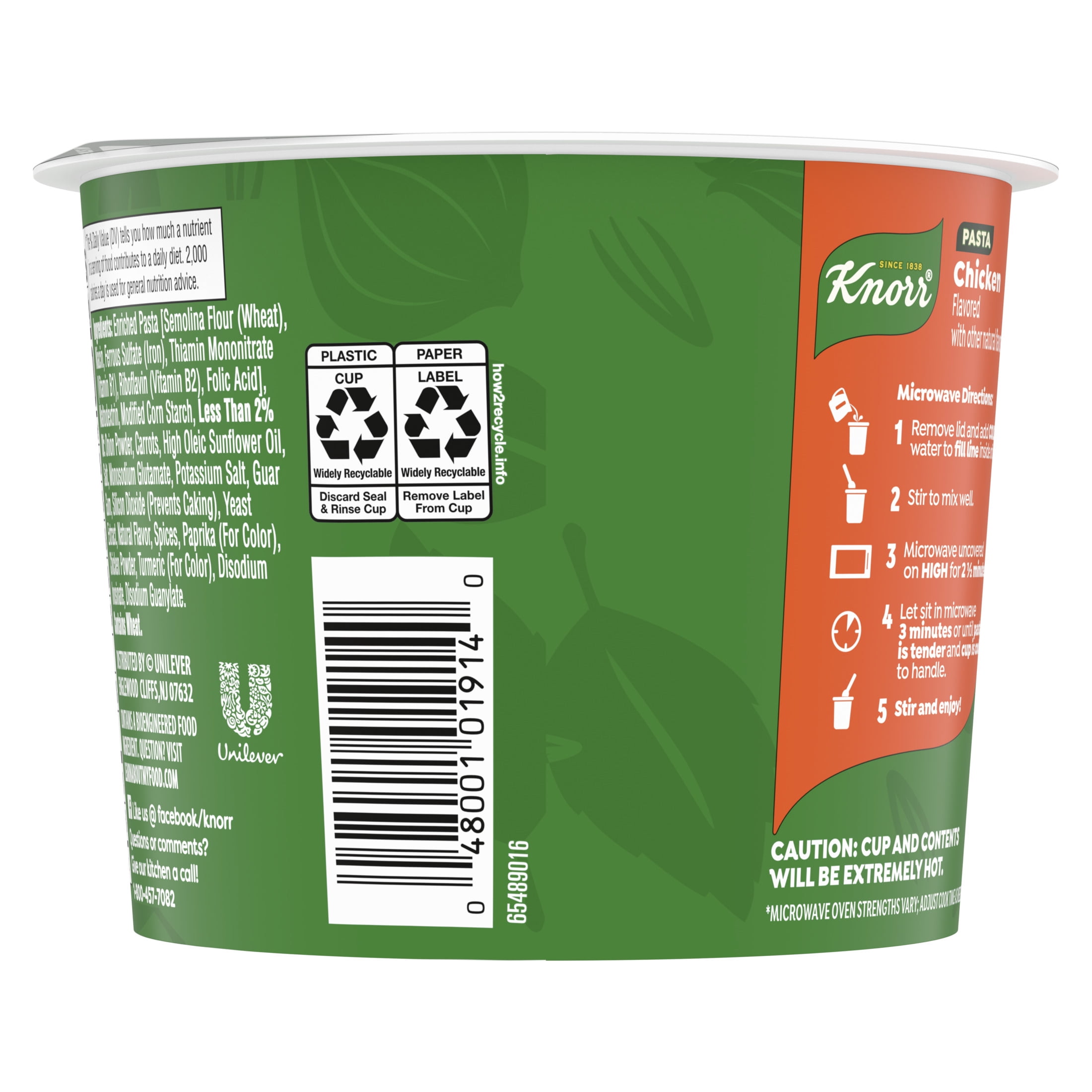 Knorr Sides Chicken Pasta Cup 1.7oz, Made with Real Vegetables