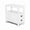 White, variant on Furnibear Narrow Nightstand with 2 Drawers and Open Shelf Wooden Bedside End Table for Bedroom and Living Room, Dark Brown
