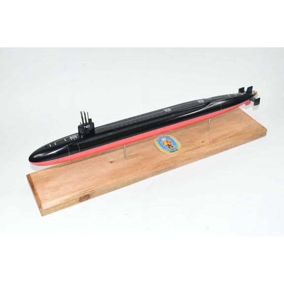 USS Louisiana SSBN-743 Submarine Model,Navy,Scale Model,Mahogany,20 inch,Ohio Class