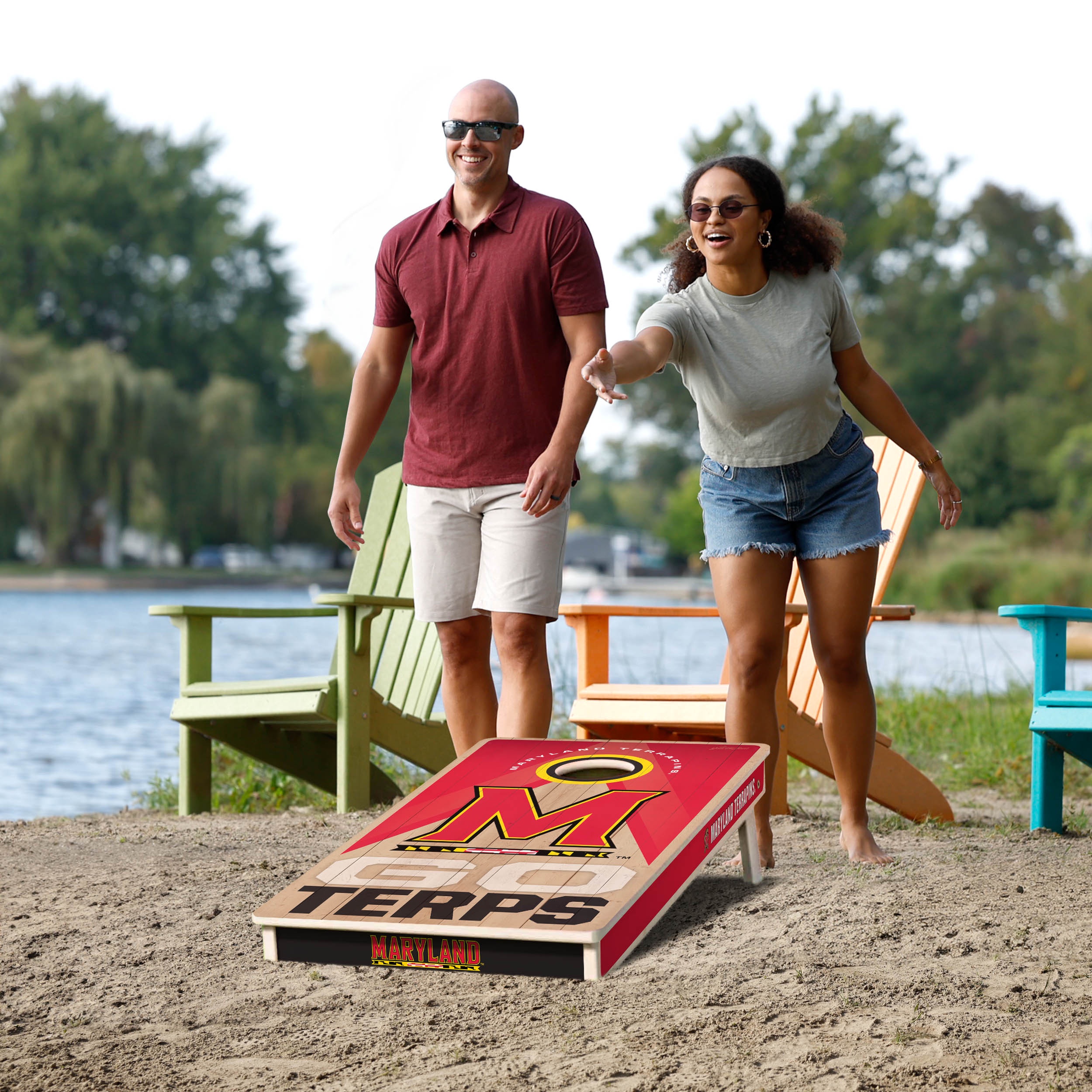 YouTheFan NCAA Maryland Terrapins 2x4 Slogan Series Cornhole