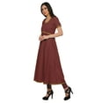 thumbnail image 2 of Moomaya Indian Women Cotton Front Slit Kurtis Solid Bollywood Designer Kurti, 2 of 6
