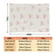 thumbnail image 3 of 1pc Pink Bow & Cream Flannel Throw Blanket - Ultra-Soft Lightweight All-Season Bedspread with White Bow Accent, Pink Bow Pattern on Cream - Cozy Sofa, Bed, Travel & Camping Blanket for,,, Dorm, 3 of 10