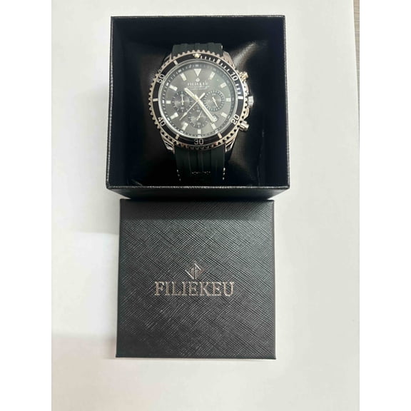 FILIEKEU Mens Watches Stainless Steel Analog Quartz Watch for Men Easy Reader 38 mm Fashion Business Waterproof Men's Wrist Watches with Date and Expansion Band