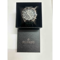 FILIEKEU Mens Watches Stainless Steel Analog Quartz Watch for Men Easy Reader 38 mm Fashion Business Waterproof Men's Wrist Watches with Date and Expansion Band