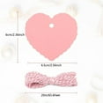 thumbnail image 2 of NOGIS Pink Gift Tags 100Pcs, 2.4" x 2.6" Heart Paper Tags with String, Blank Hanging Tags for Craft Gift Package Wrapping, Party Favor on Christmas, Mothers Day, Wedding Party, Baby Shower, 2 of 7