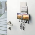 thumbnail image 5 of Dog Grass Sunlight Sky Mail Holder Organizer Wall Mount with Shelf Key Holder Key Rack with 5 Key Hooks for Wall Decorative, 5 of 6