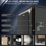 TigerKing 7.2 Cu. Ft. Heavy Duty Safe Box, Digital Combination Lock, Steel Construction, Removable Shelves for Home Hotel Office, 132lbs, Black