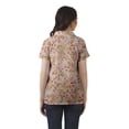 thumbnail image 4 of Moomaya Womens Wrap Style Shirt Tunic Cotton Casual Button Down Classic Collar Top, 4 of 6
