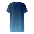 thumbnail image 4 of qILAKOG Women Casual Top Blouse Print Short Sleeves V Neck Loose Fit Pocket,Ladies Lounge T-Shirts Clearance Cheap Trendy,Female Basic Blouses & Shirts,Tank Tops,Tees Shirts,XL, 4 of 6