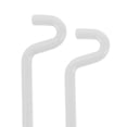 thumbnail image 3 of Phenofice 2Pcs Pegboard Accessory White Iron Space Utilization Hook Shape Home Decor Enhancement, 3 of 8