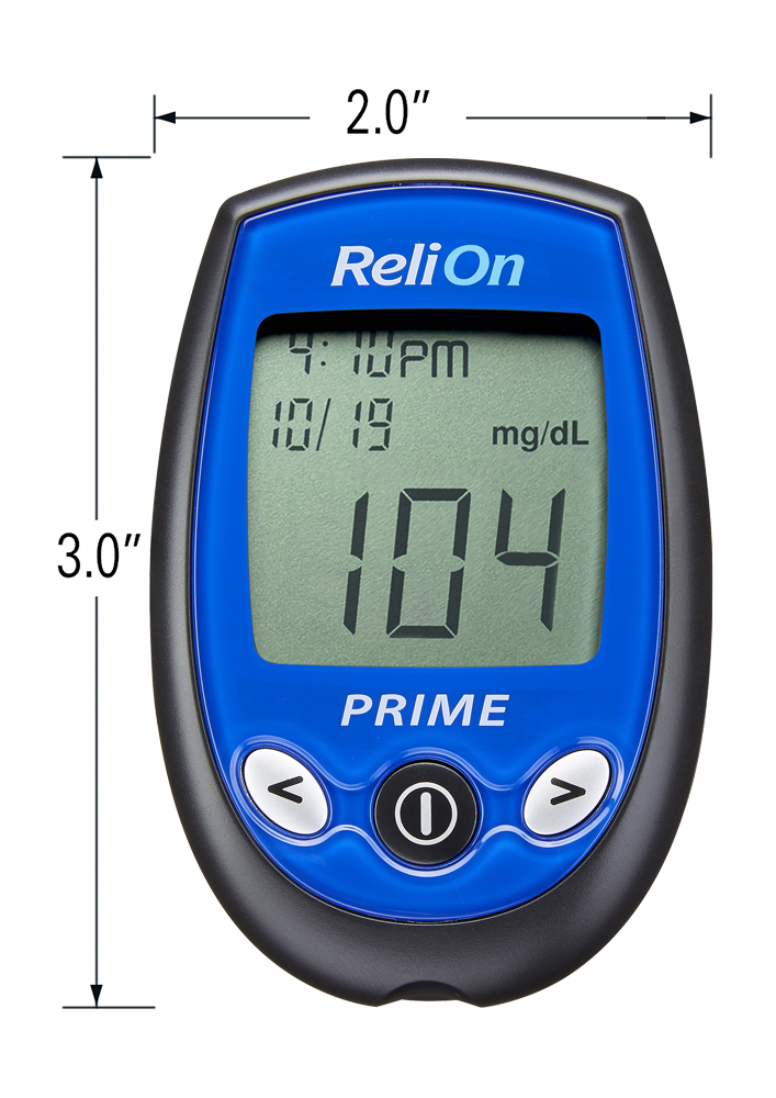 ReliOn Prime Blood Glucose Monitoring System, Blue - image 4 of 10