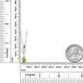 thumbnail image 6 of Gem Stone King 925 Silver and 10K Yellow Gold Green Peridot and White Lab Grown Diamond Pendant Necklace for Women | 0.71 Cttw | Gemstone August Birthstone | Pear Shape 7X5MM | With 18 inch Chain, 6 of 6