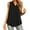 Black, variant on Women Summer Tops Womens Summer Sleeveless Chiffon Tank Tops Blouse Loose Casual V Neck Blouses Shirt Camisole Shelf Bra Spaghetti Top Camisole Set Cute Crop for Women Top Athletic Little Wine S