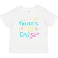 thumbnail image 3 of Inktastic Nana's Little Girl with Hearts Flower and Butterfly Girls Baby T-Shirt, 3 of 5