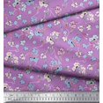 thumbnail image 2 of Soimoi Silk Fabric Artistic Floral Decor Fabric Printed Yard 42 Inch Wide, 2 of 5
