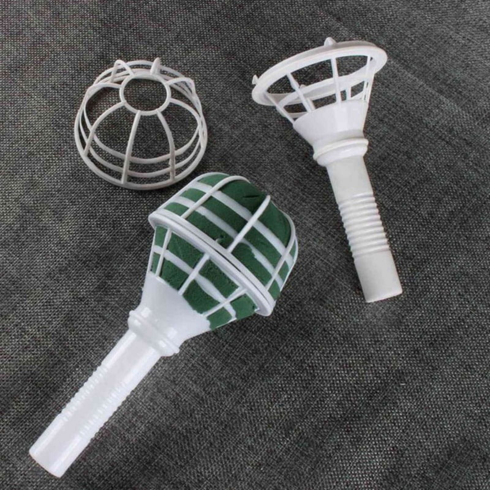 30PCS Foam Floral Handle Bouquet Holders Handle Bouquet Holder Arrangement Foam Kit Wedding Supplies