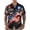 ST-2, variant on Men’s 250 Years America 1776-2026 Patriotic Button Down Shirt,Bald Eagle US Flag Statue of Liberty Print,Short Sleeve Casual Shirts