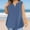 Navy, variant on Olyvenn Plus Size Tops for Women Dressy Casual V Neck Sleeveless Summer Tank Shirts Loose Fit Oversized Basic Tee Shirts Black S
