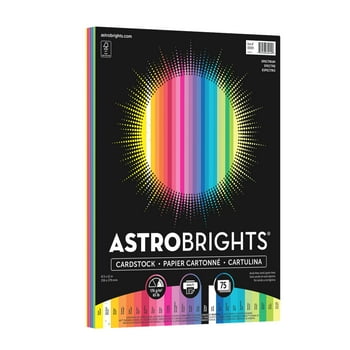 Astrobrights Color Cardstock, Spectrum 25-Color Assortment, 75 Sheets